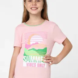KIDS ONLY Light Pink Printed T-Shirt-picture-45