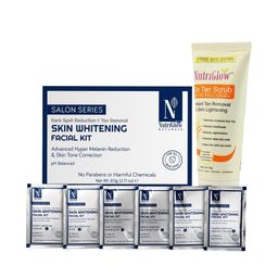 NutriGlow Naturals Skin Whitening Facial Kit and De Tan Scrub-41