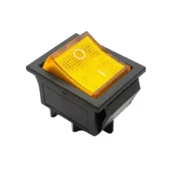 Sibass Electric Rocker Switch Yellow for Push Button, SE-KCD-4 (Pack of 1000)-10