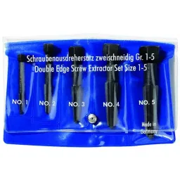 KNIPEX SCREW EXTRACTOR SET, 1-5 SIZE, 9R 471 900 3-43