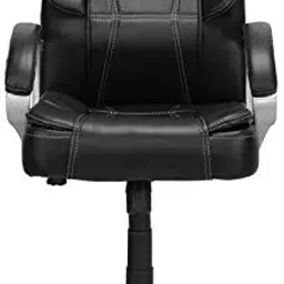 Caddy High Back Revolving office and Home Chair Black PU Leatherette CD117-picture-31