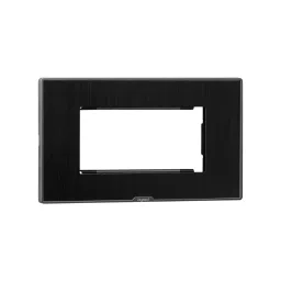 Legrand Cover Plate with Support Frame Myrius Dark Fade 4 Module, 6796 04-40