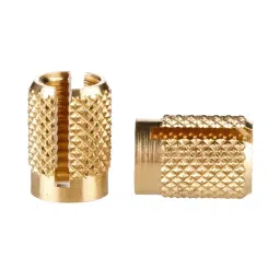RS PRO, M6 Brass Threaded Insert diameter 8mm Depth 12.7mm, 278578-27