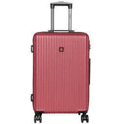 Swiss Brand Riga Red 8 Wheel Small Hard Cabin Trolley - 55 cm-image-23