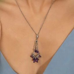 Shaya 92.5 Sterling Silver Rebutia Bloom Necklace for Women-image-46