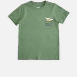 Pantaloons Junior Sage Green Printed T-Shirt-image-58