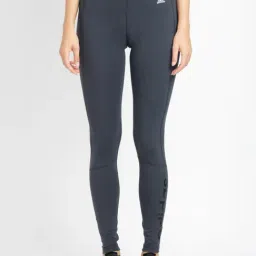 adidas Grey Cotton Logo Print Sports Tights-image-40