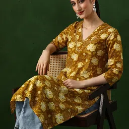 Jaipur Kurti Women Floral Printed Regular Straight Kurta-50
