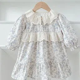 LULU & SKY Print Puff Sleeve A-Line Dress-picture-33