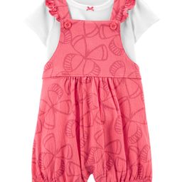 Carter's 2-Piece Tee & Butterfly Shortalls - Pink-image-10