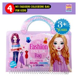 Hello Friend Books My Portable Fashion Sticker and Colouring Bag: Practice Colouring with Easy to Handle and Carry Book - Perfect for Girls, Travel and Gifting-24