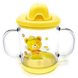 Kritiu Baby Sippy Spout Cup With Handles 200 ml & Rattel Fruit Feeder Combo Of 2 - Multicolor image 2