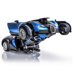 NEGOCIO Convertible Robot Car Toy for Toddlers - Interactive Transformation - Battery Operated - Durable and Safe for Kids - Blue image 3