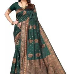 KALINI Woven Design Zari Pure Silk Kanjeevaram Saree-42
