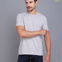 WOOSTRO Men Pack Of 2 Solid Round Neck Cotton Slim Fit T-shirts-image-93