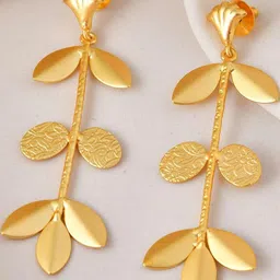 DressBerry Gold-Plated Stainless Steel Hoop Earrings-image-91