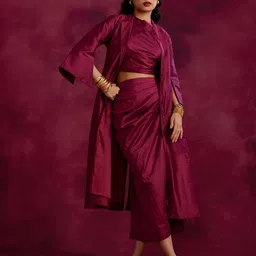 Abhishti Women Longline Tailored Jacket-image-6