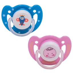 Adore 2-Pcs Blue & Pink Printed Vented Pacifier BPA Free Kids Teethers-40