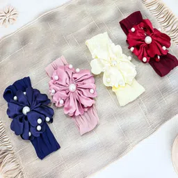 VAGHBHATT Girls Set of 4 Flower Hairband-81
