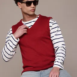 The Roadster Lifestyle Co. Acrylic Sweater Vest-picture-39