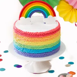 Magnificent and Vibrant Rainbow Cake (1.5 Kg)-image-19
