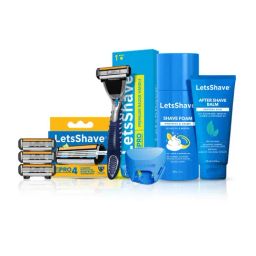 LetsShave Pro 4 Razor Value Kit for Men - Pack of 4 Blades (Multicolor)-43