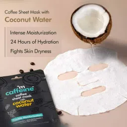 mCaffeine Coffee Sheet Masks for Glowing Skin - Set of 3 image 5