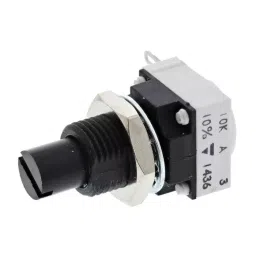 Vishay Panel Mount Rotary Potentiometer 1 W Power 10 kΩ Resistance Solder Lug Terminal, P11P1F0GGSY00103KA-picture-24
