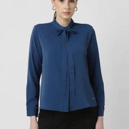 Van Heusen Blue Regular Fit Shirt-image-92