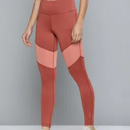 ALCIS Rust Color-Block Mid Rise Cropped Tights image 3