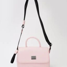 TOMMY HILFIGER Women's Delicate Pink TWJ American Cool Flap Cross Body Bag-44