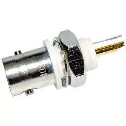BOMAR INTERCONNECT Rf/Coaxial, Bnc Bulkhead Jack, Straight, Solder, 326R515-41