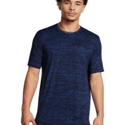 Under Armour Blue Regular Fit Printed Sports T-Shirt-image-98