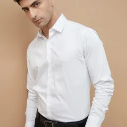 Code By Lifestyle White Slim Fit Shirt-picture-42