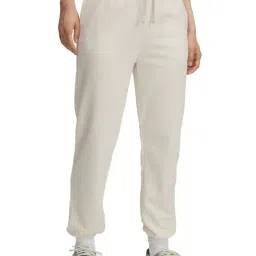 Under Armour White Cotton Relaxed Fit Sports Trackpants-picture-14