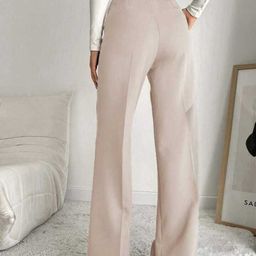 Next One Women Smart Straight Fit High-Rise Easy Wash Pleated Trousers-picture-28