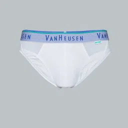 Van Heusen Swift Dry Breathable Solid AIR Series Active Briefs - White image 4