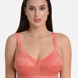 Mod & Shy Peach Non Wired Non Padded Minimizer Bra-picture-45