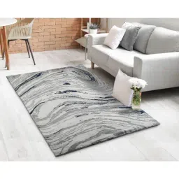 Saral Home Blue Yarn Art Carpet (120 x 180 cm)-17