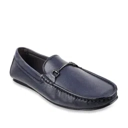 Mochi Men's Blue Casual Loafers-image-10