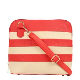 Bagsy Malone Red Striped Medium Handbag-79