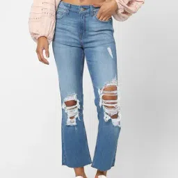 Only Light Blue Distressed Jeans-image-73