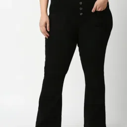 High Star Black Bootcut Jeans-image-89