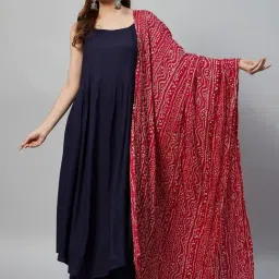 Inweave Maroon Bandhani Print Dupatta-picture-34