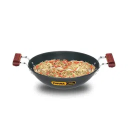 Hawkins Black Hard Anodised 30 cm Non-Toxic Kadai (3.75 L) - Set of 1-34