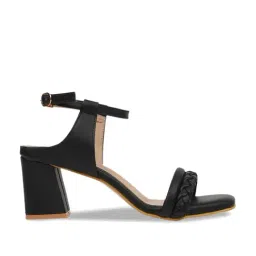 Iconics Women's Black Ankle Strap Sandals-78