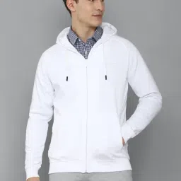 Louis Philippe White Hooded Sweatshirt-picture-44