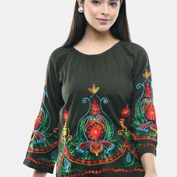 VAAMII Women Embroidered Top-image-68