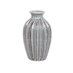 Tayhaa Grey Ceramic Vase - Set of 1 image 2