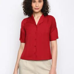 Latin Quarters Red Regular Fit Shirt-image-25